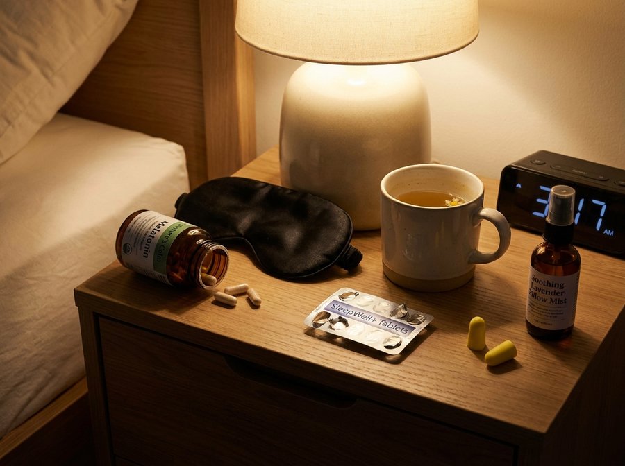 Melatonin, teas, sleep mask and pills that never worked