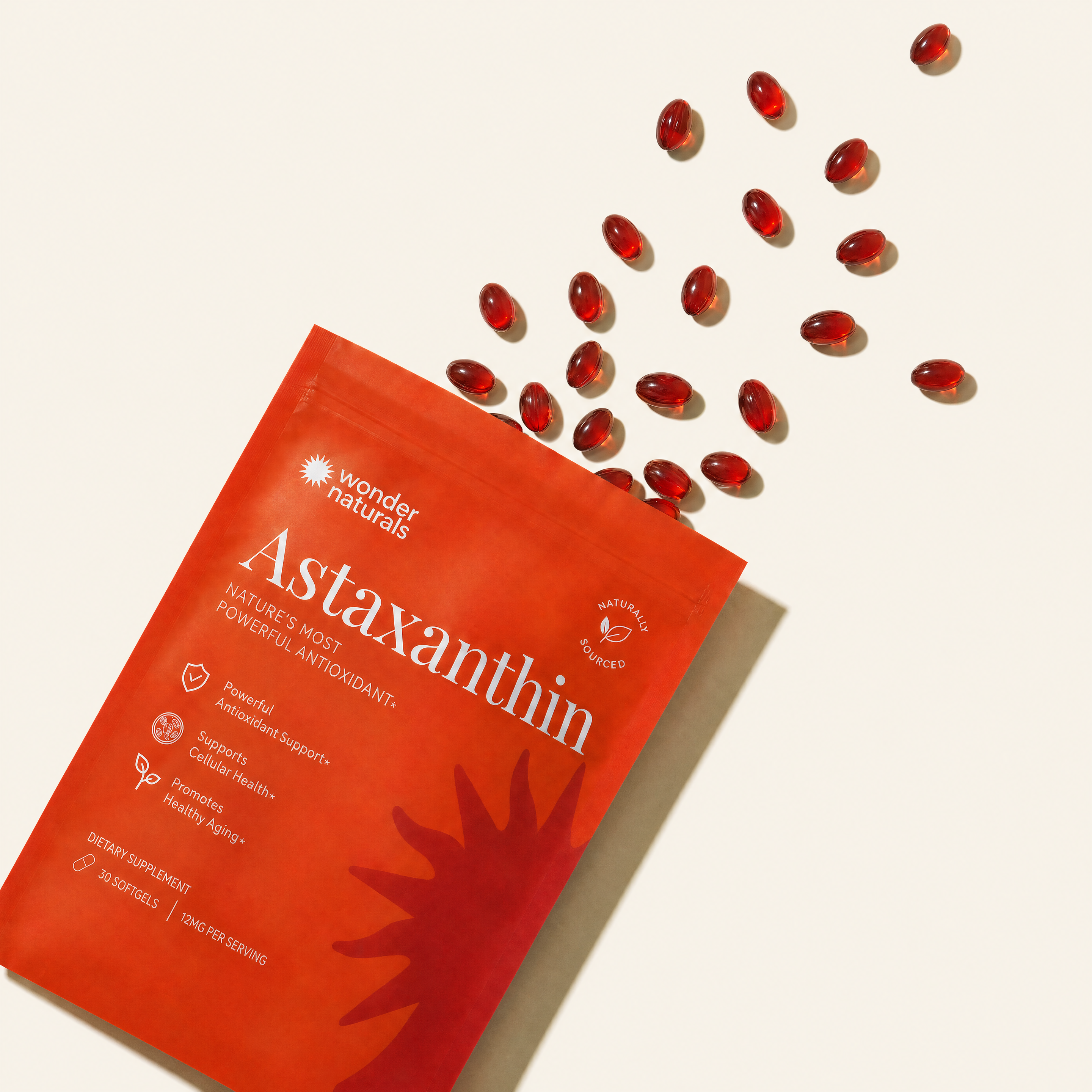 Wonder Naturals® Hawaiian Astaxanthin - Naturally Fights Oxidative Stress for Kidney Health