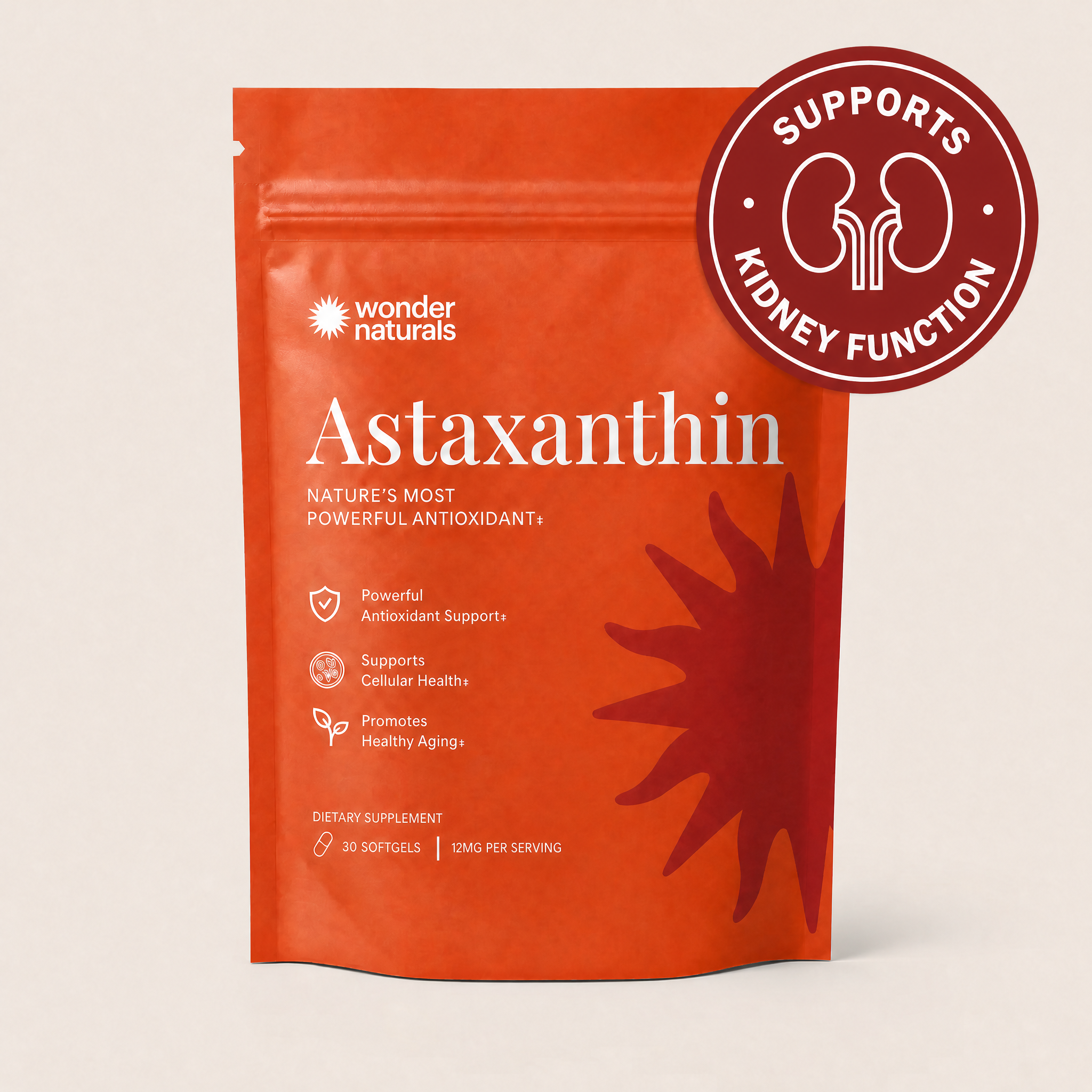 Triple Strength Hawaiian Astaxanthin - 12mg Dose