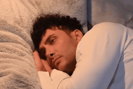 Tired man, low energy and drive